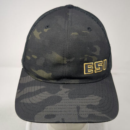 Richardson Trucker Hat Black Multicam Camo ESI Logo Mesh Snapback One Size