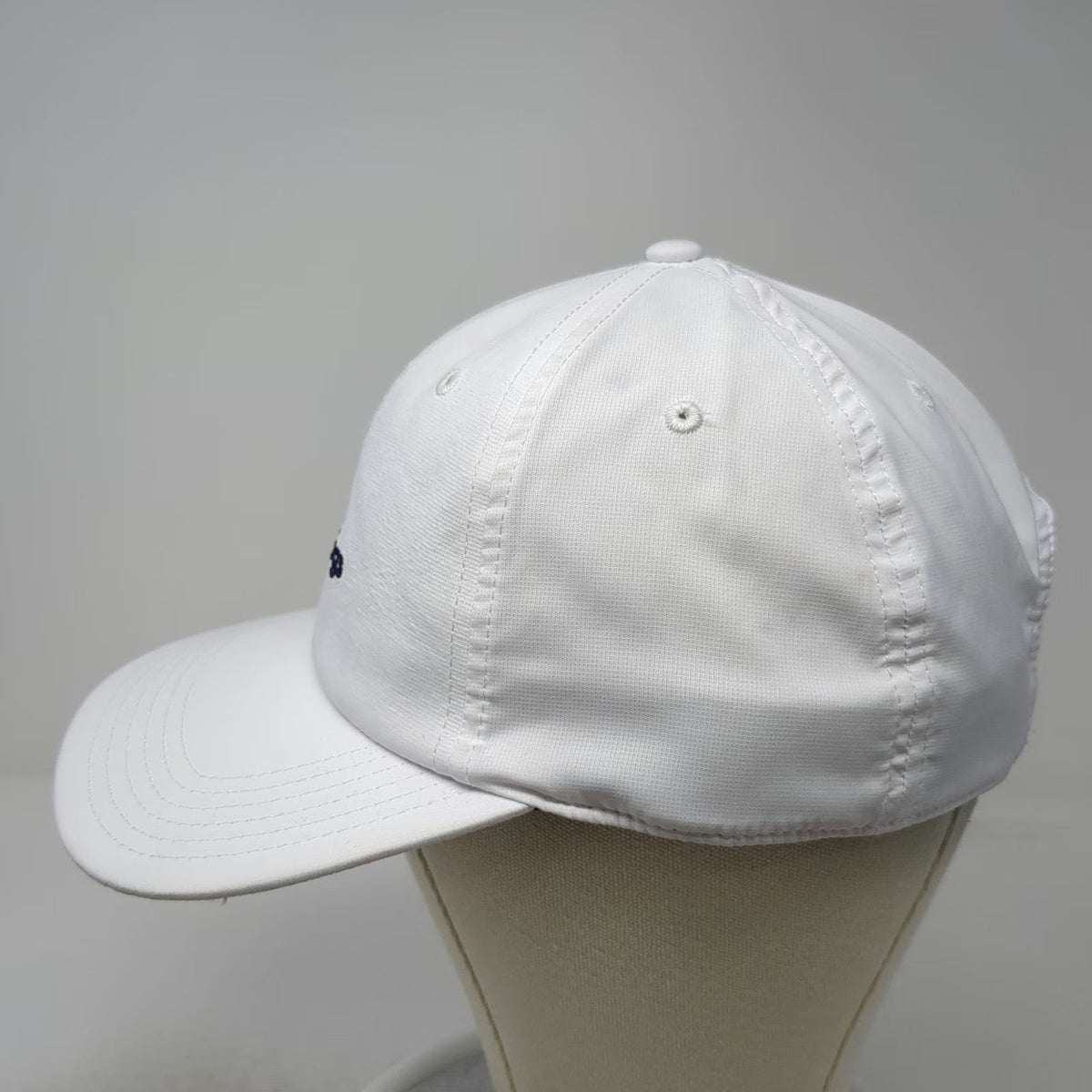 Birddogs Baseball Cap Hat White One Size Performance Stretch Blue Orange Logo