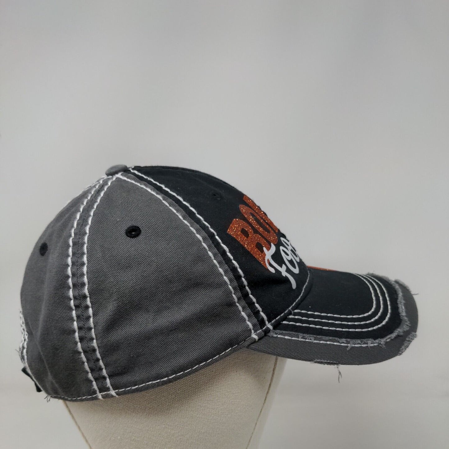 Bolles Football Strapback Hat Multicolor OSFM Graphic Sparkly Logo Otto