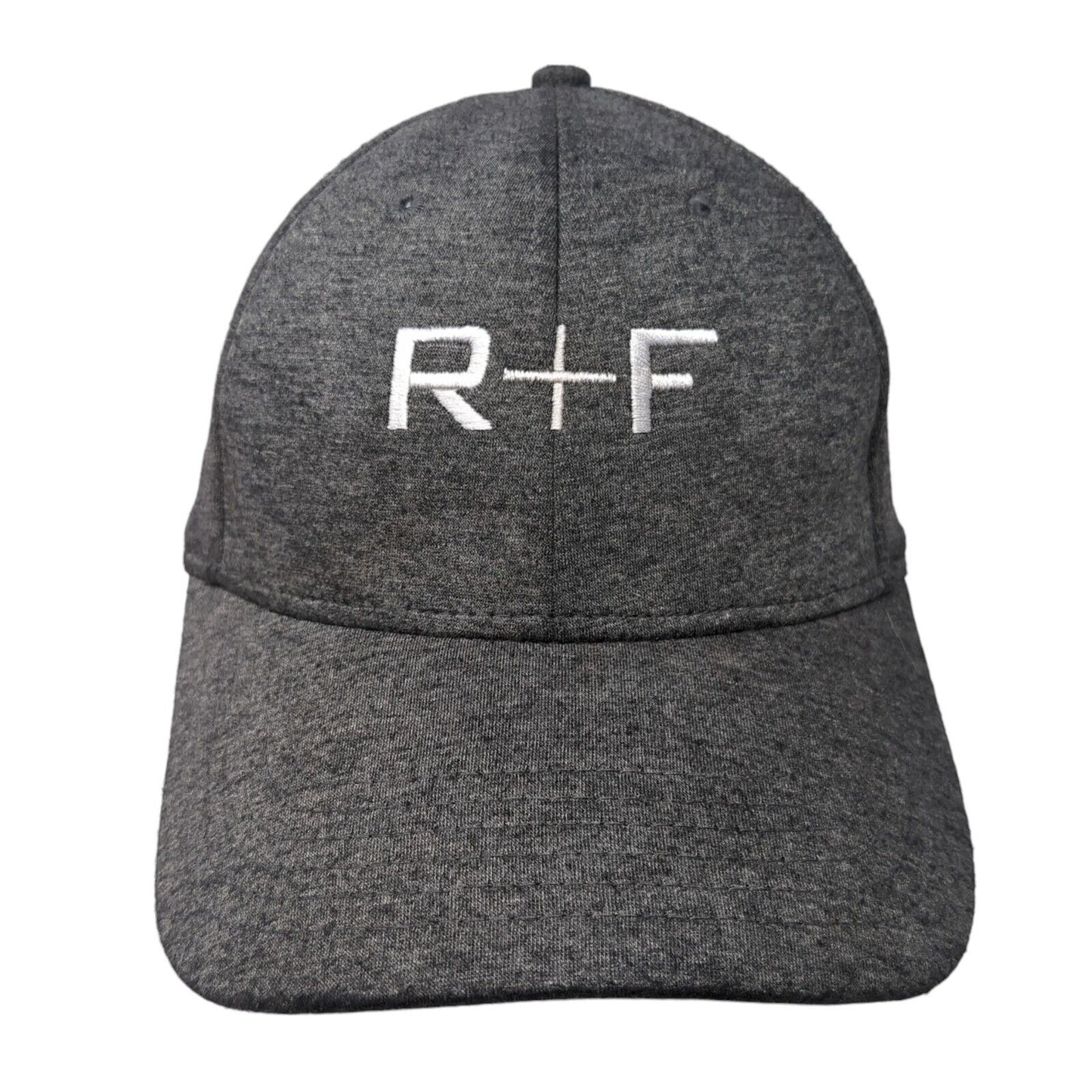 R+F Strapback Hat Gray One Size Adjustable Embroidered Cap America