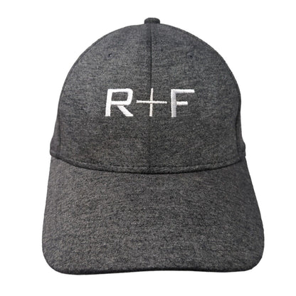 R+F Strapback Hat Gray One Size Adjustable Embroidered Cap America