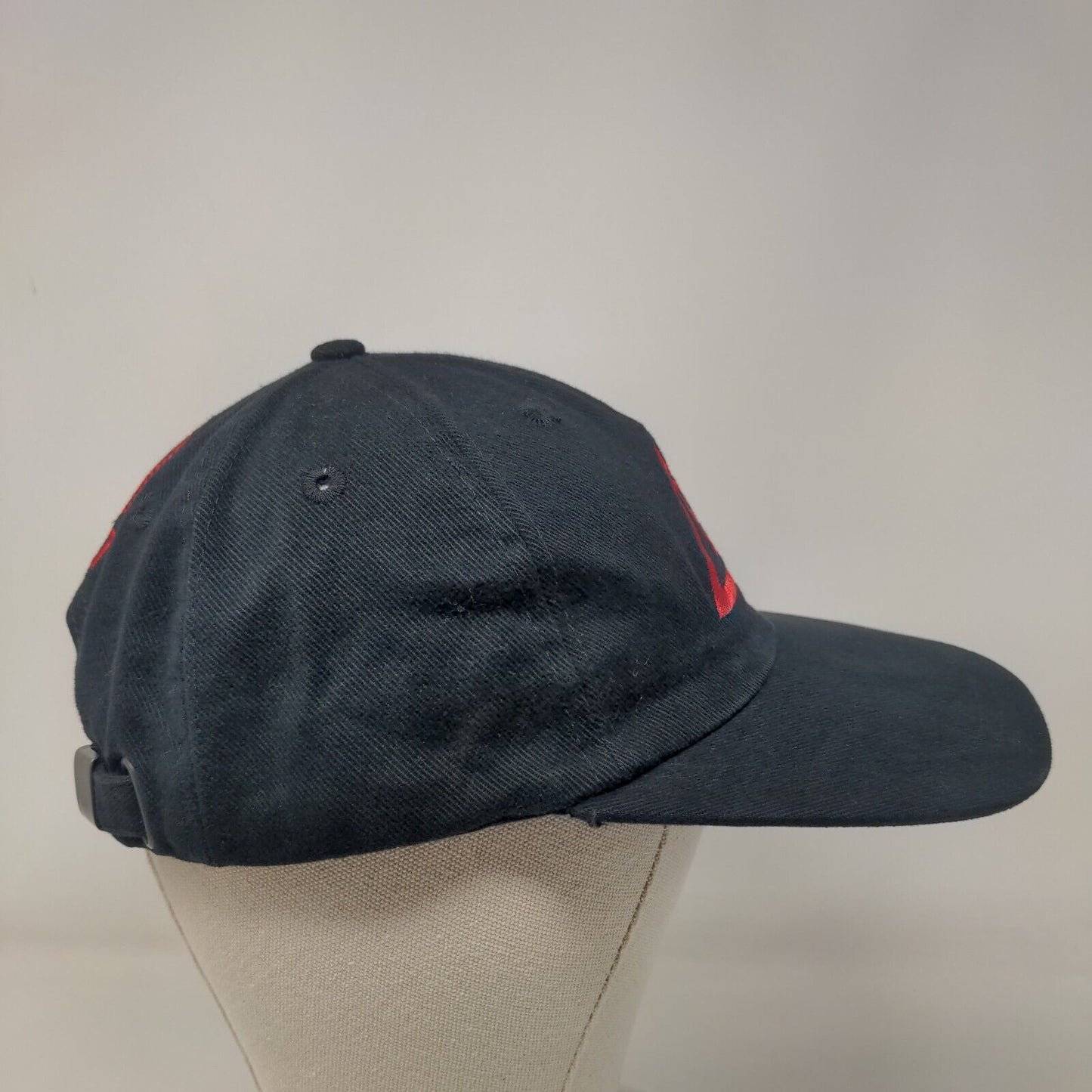 EUA AT&T Slideback Hat Black One Size Adjustable Embroidered Vented Holes