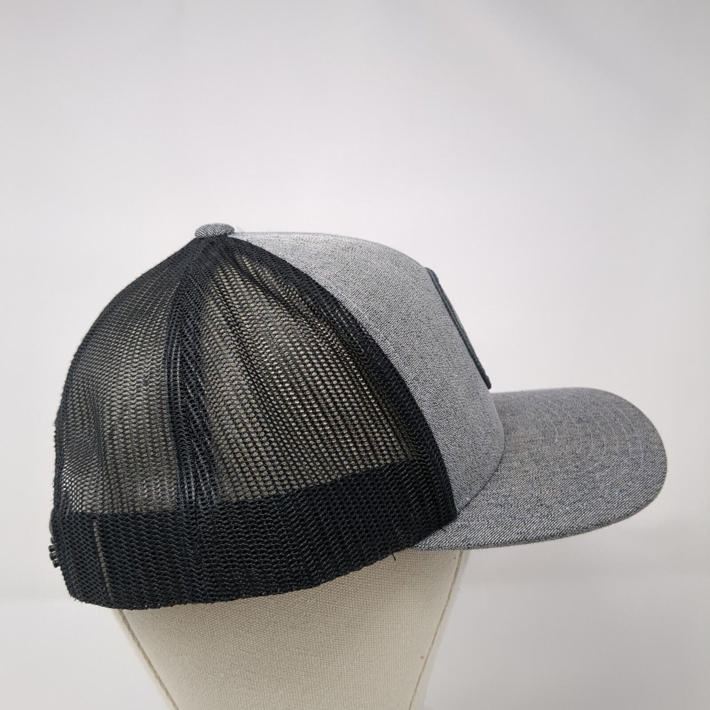 Mill95 Est 2016 Snapback Trucker Hat Gray OS Adjustable Mesh Pacific Headwear