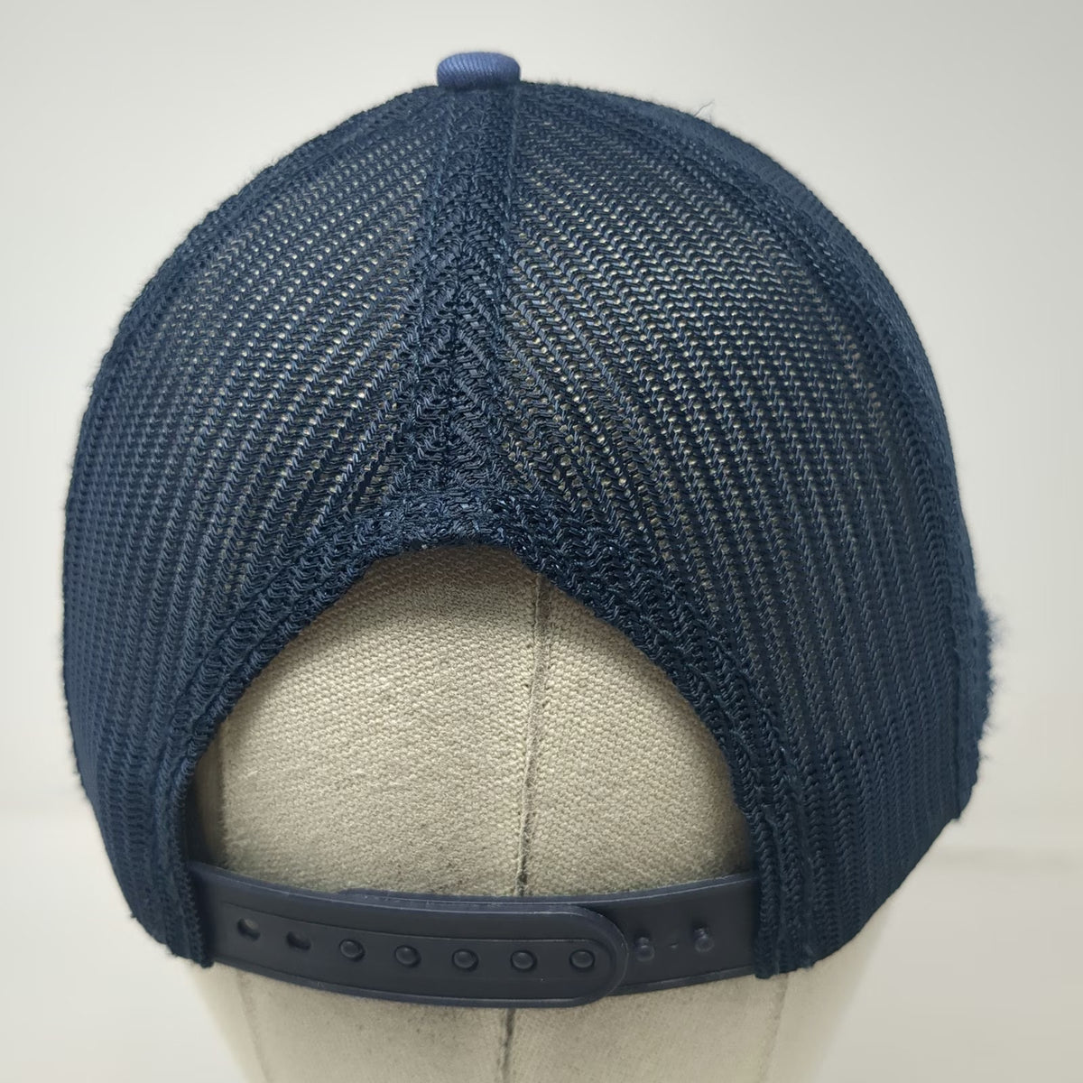 Threadgrit Trucker Hat Blue One Size Deer Patch Mesh Back Snapback Adjustable