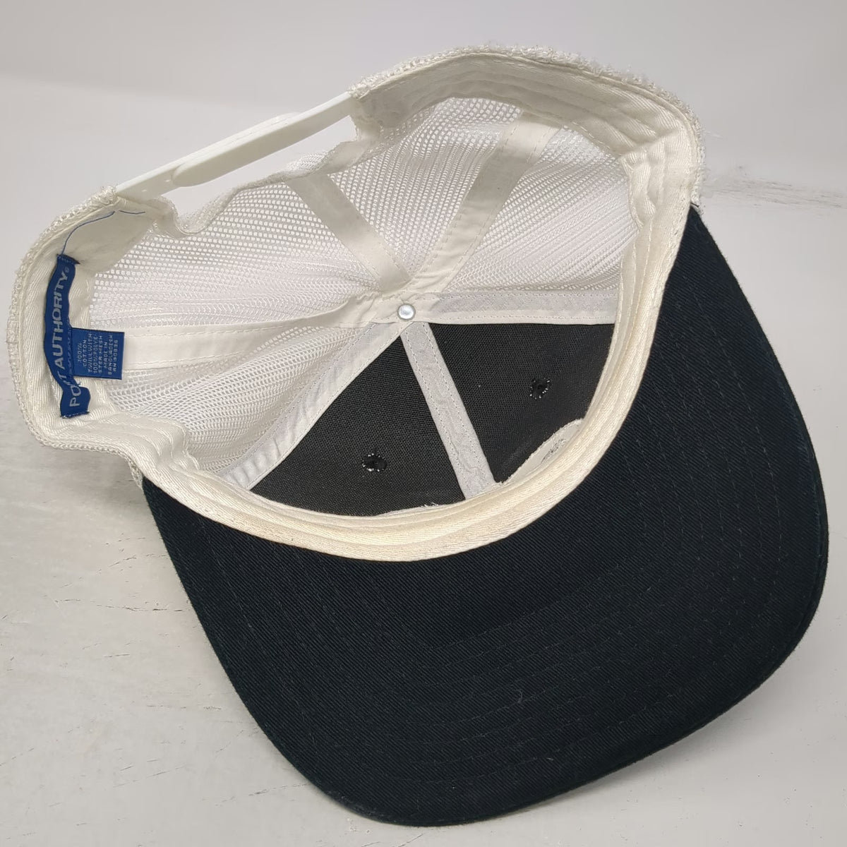 Port Authority Trucker Hat Black One Size Mesh Snapback Sharp Delicatessen