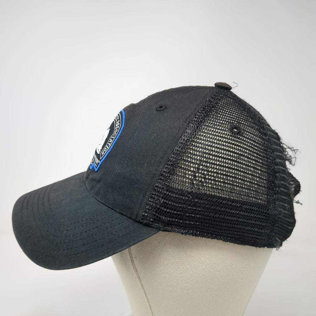 Adidas Baseball Cap Black One Size Boston Marathon 2015 BAA Logo Mesh Back Hat