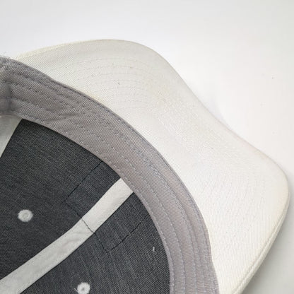 Alpine Design Trucker Hat White One Size Mountain Patch Mesh Back Snapback Cap