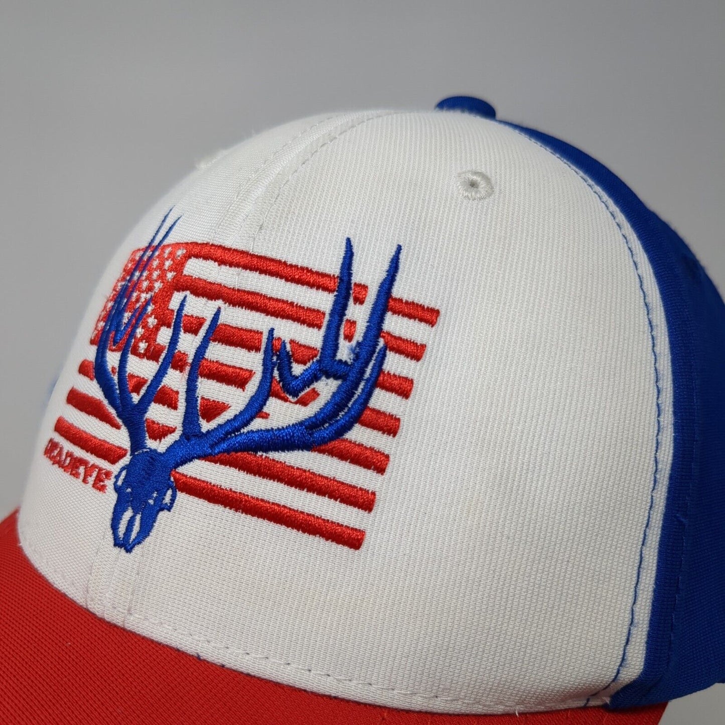 Deadeye Snapback Trucker Hat Multicolor One Size Adjustable Patriotic Mesh Back