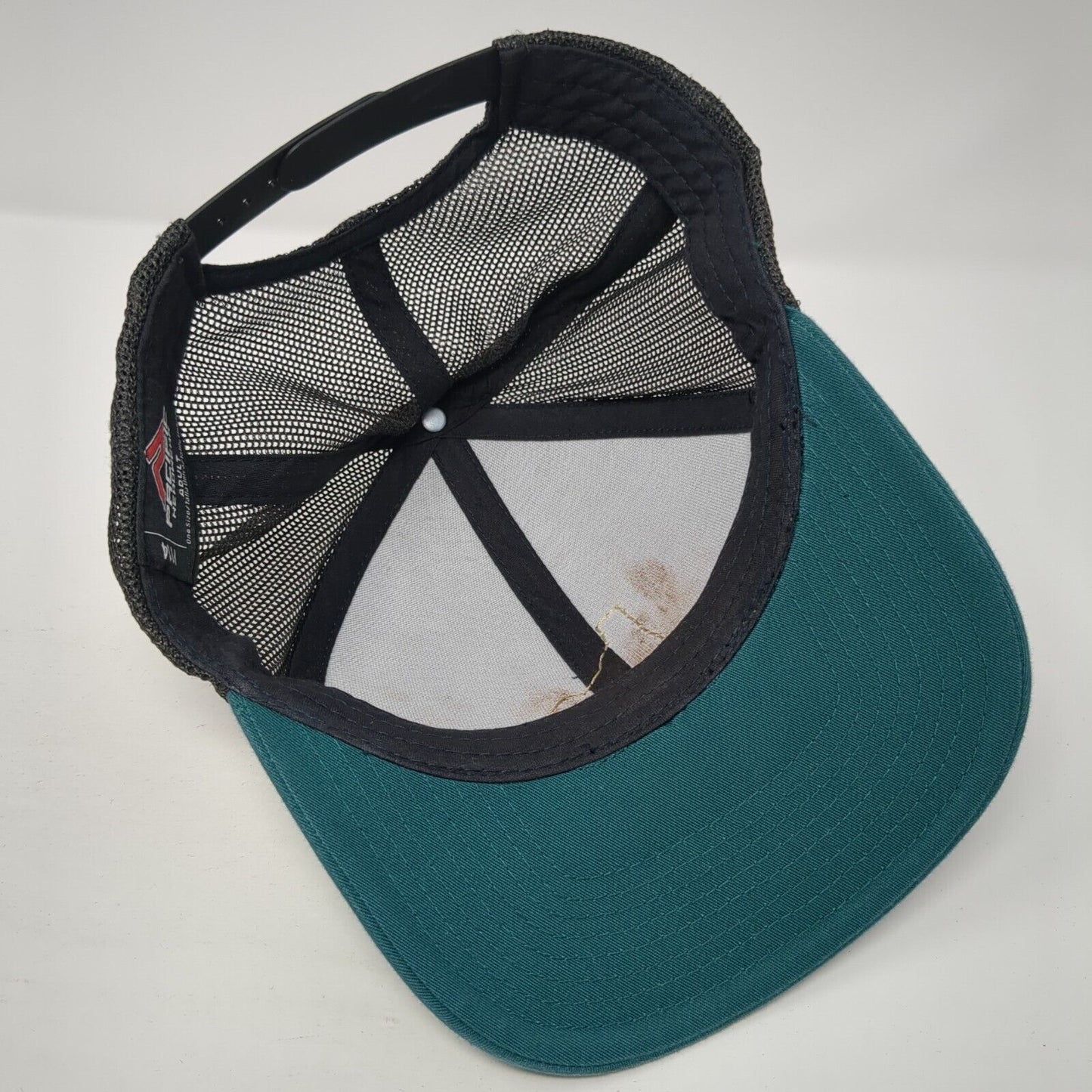 Idaho Snapback Trucker Hat Green One Size Adjustable Mesh Back Pacific Headwear