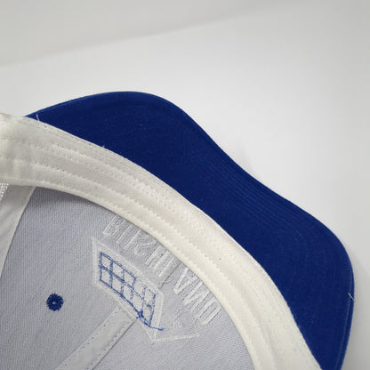 Bushland Roofing & Solar Snapback Trucker Hat Blue OS Mesh Back Port Authority