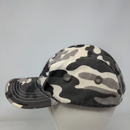 KB ETHOS Slideback 5 Panel Hat Gray Camo One Size Adjustable Vent Holes