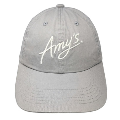 Port Authority Baseball Cap Gray One Size Amys Kitchen Logo Cotton Slideback Hat