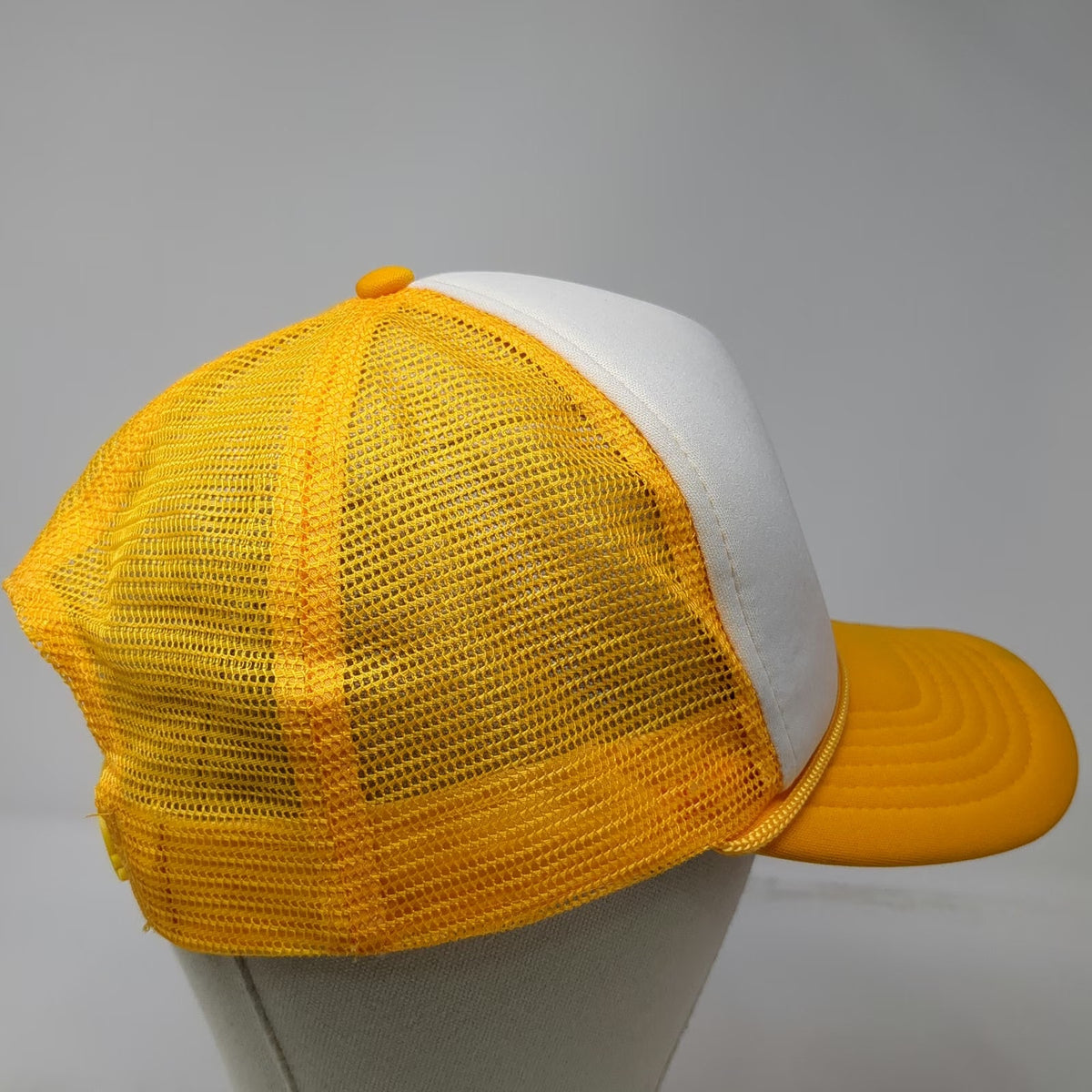 Goofy Foot Maui Hawaii Surf School Trucker Hat Yellow One Size Snapback Wave