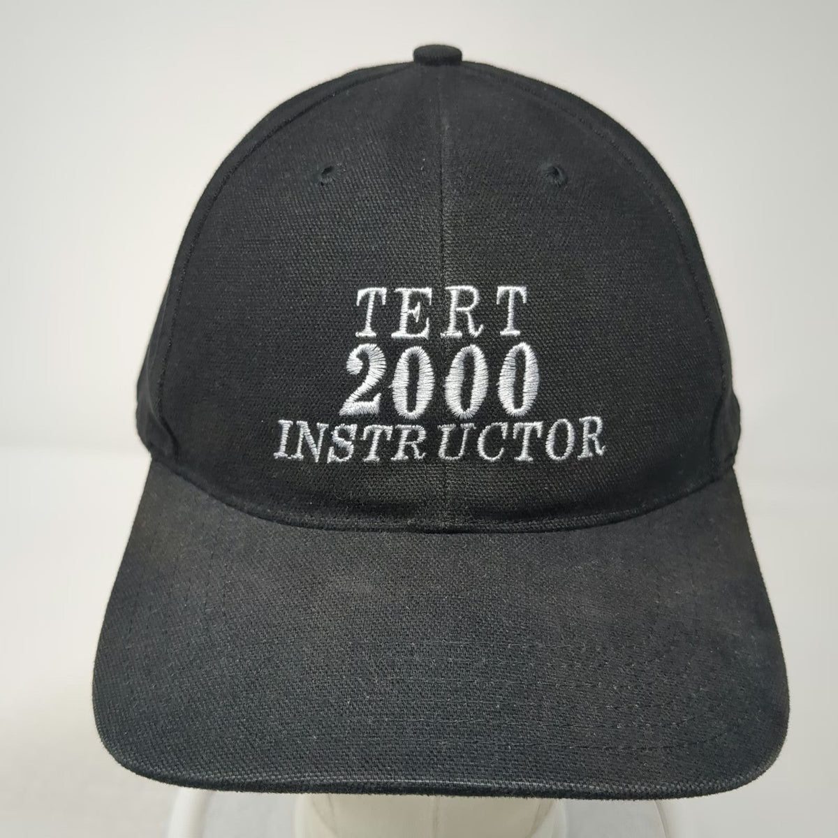 Richardson Baseball Cap Black OSFM Cotton TERT 2000 Instructor Hat Adjustable