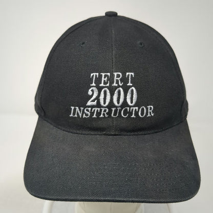 Richardson Baseball Cap Black OSFM Cotton TERT 2000 Instructor Hat Adjustable
