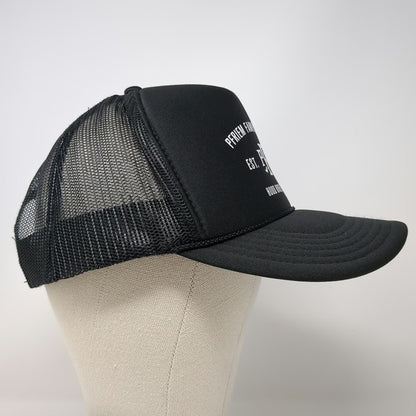 Otto Trucker Hat Black One Size pFriem Family Brewers Hood River Oregon Mesh Hat