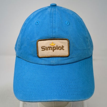 Name Brand Promotions Simplot Blue Baseball Cap One Size Slideback Cotton Hat
