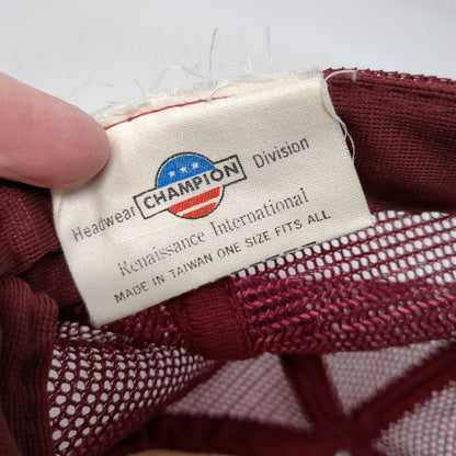 Champion Trucker Hat Red White One Size Mesh Back Foam Front Heineken Beer Logo