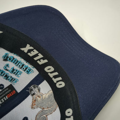 Otto Baseball Cap Blue M Richie The Squirrel Killers Mesh Back Stretch Fit Hat