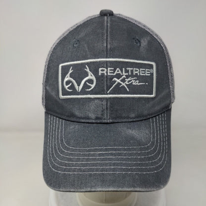 Realtree Xtra Snapback Mesh Back Trucker Hat Gray One Size Adjustable