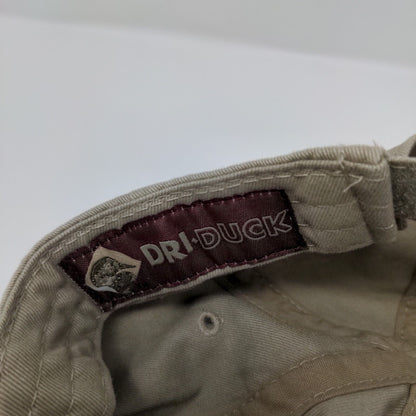 Ivy Design Strapback Hat Tan One Size Embroidered 6 Panel Dri-Duck