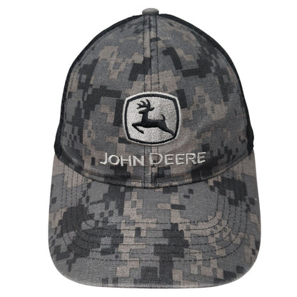 John Deere Snapback Trucker Hat Multicolor OS Adjustable Embroidered Mesh Back