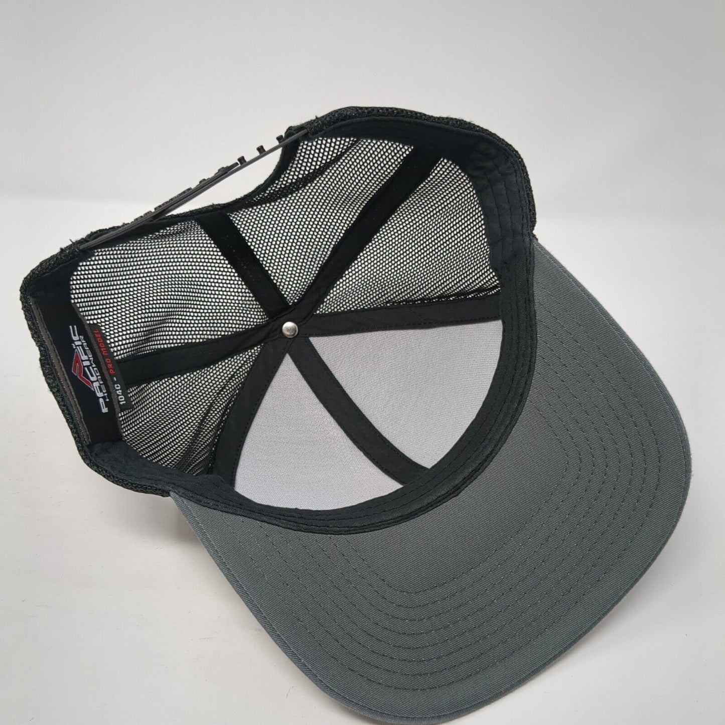 Daily 78 Snapback Trucker Hat Gray OS Adjustable Mesh Back Pacific Headwear