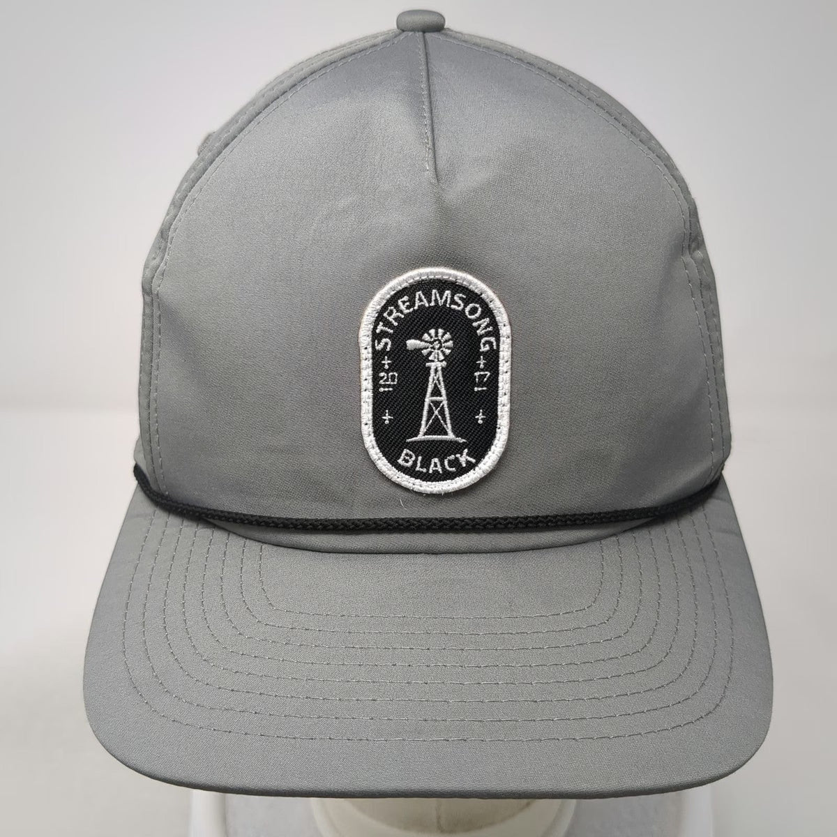 Imperial 5 Panel Gray One Size Hat Rope Snapback Streamsong Black Windmill