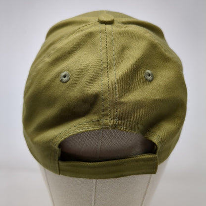 Whitetail Whiskey Strapback Hat Green OSFA Embroidered Deer 6 Panel Cotton