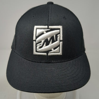 Yupoong Baseball Cap Black 7 1/2 Fitted Embroidered Logo FMF Racing Hat