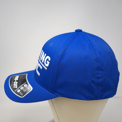Sport-Tek Trucker Hat Blue One Size Hirning GMC Snapback Laser Cut Ventilation