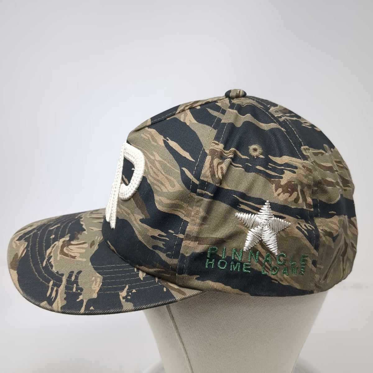 Good Quality Human 5 Panel Hat Green Brown One Size Camo Snapback Pinnacle Home