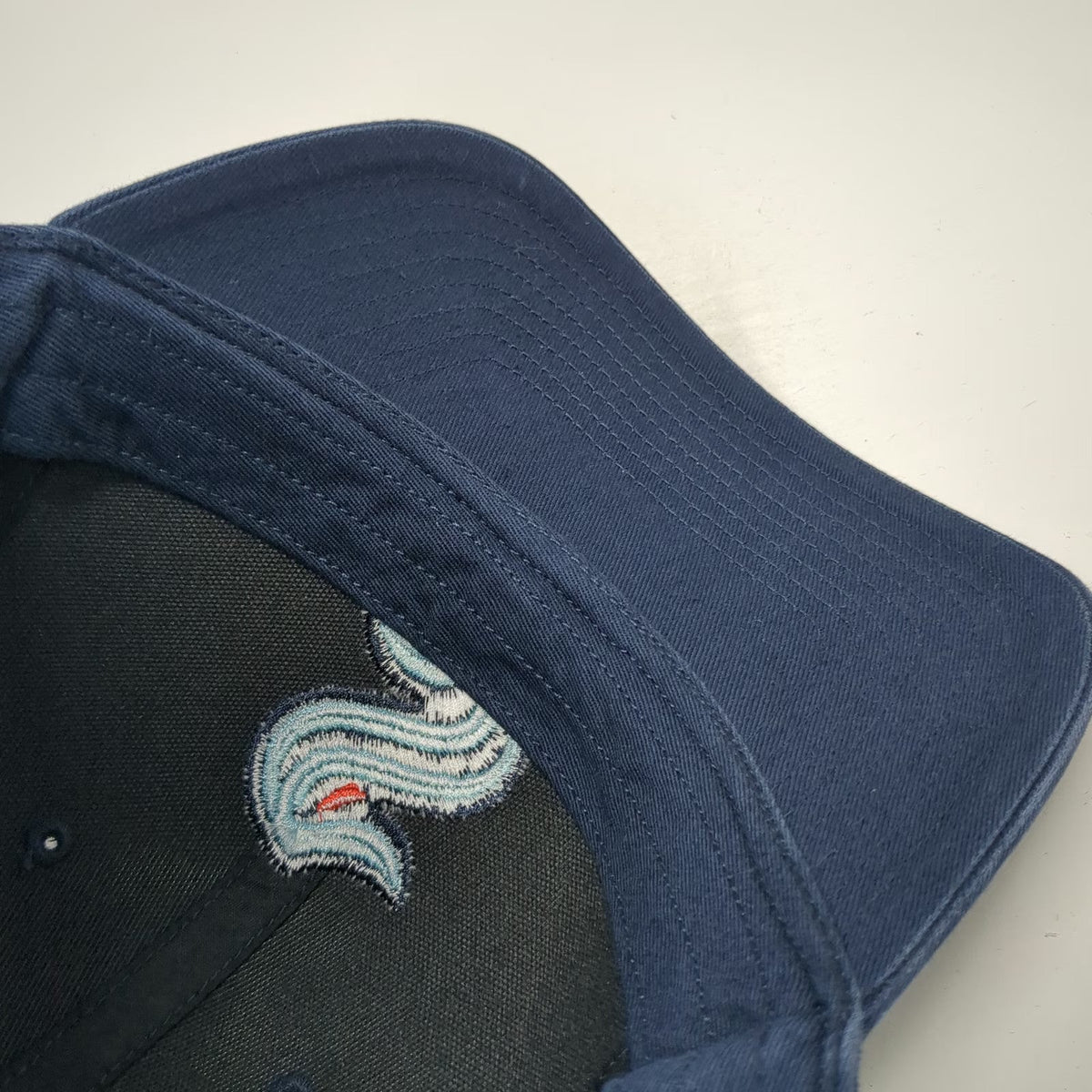 Seattle Kraken NHL 47 Brand Blue One Size Baseball Cap Slideback Cotton Logo Hat