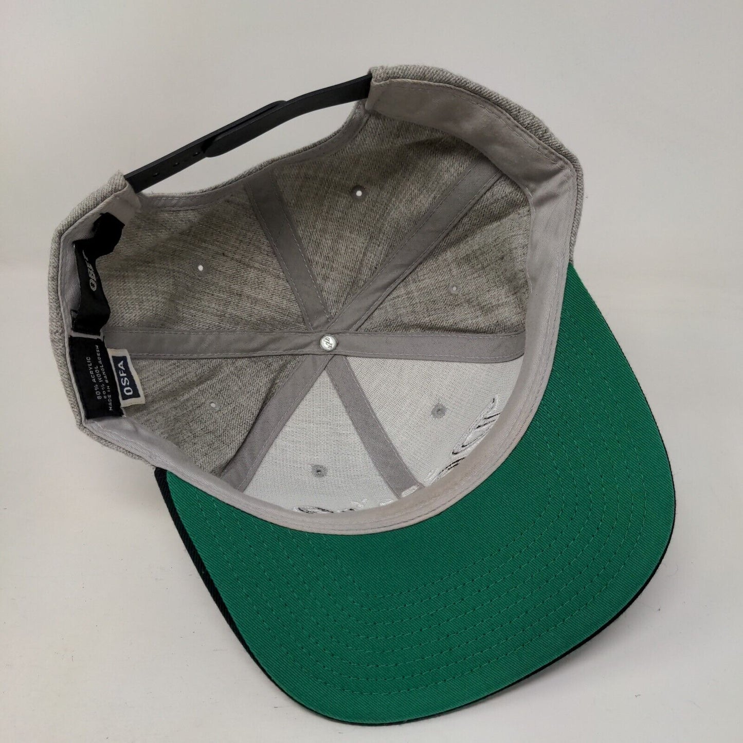 OBEY Posse Snapback Hat Gray OSFA Embroidered Vent Holes Colorblock