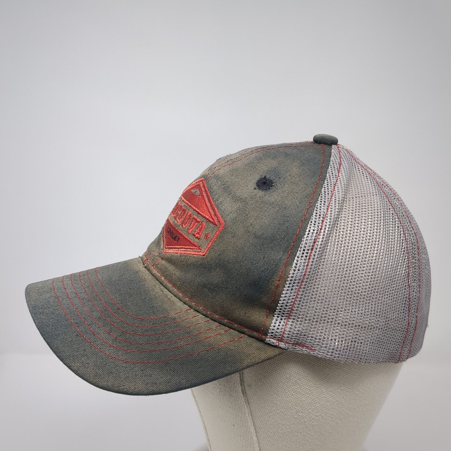 Cordova Cooler Trucker Hat Gray One Size Adjustable Mesh Back Embroidered