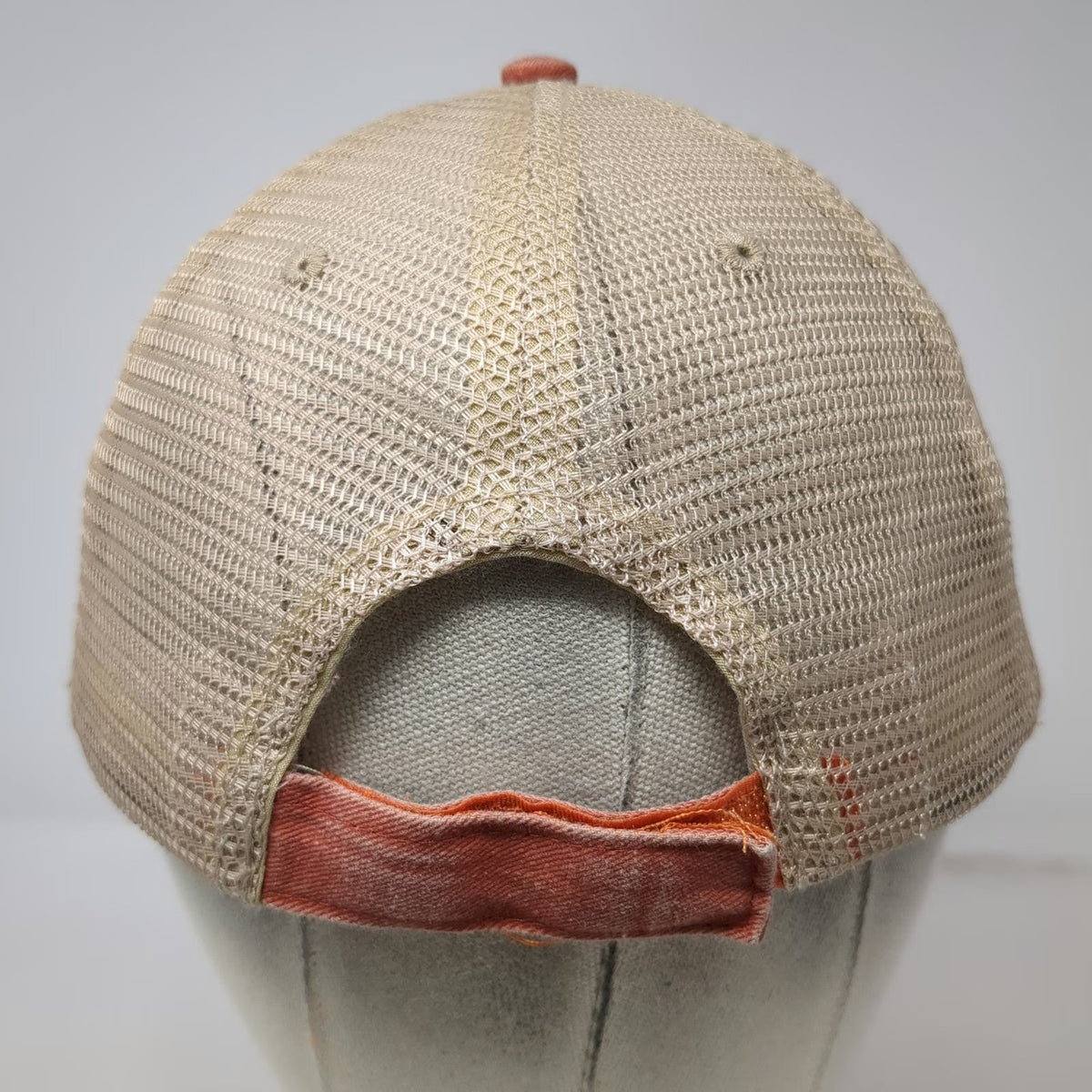 Best of Yellowstone Trucker Hat Orange One Size Mesh Moose 1872 Embroidered