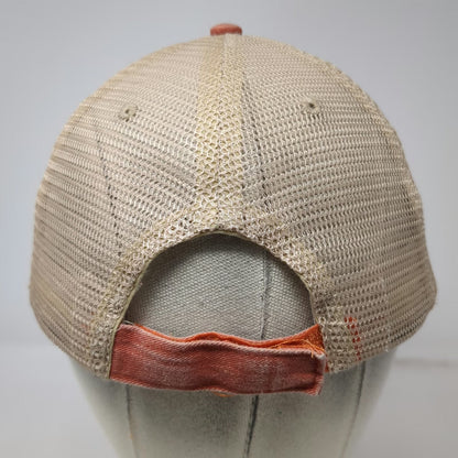 Best of Yellowstone Trucker Hat Orange One Size Mesh Moose 1872 Embroidered
