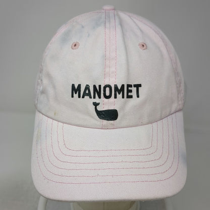 DALIX Manomet Whale Baseball Cap Pink One Size Cotton Slideback Coastal Hat