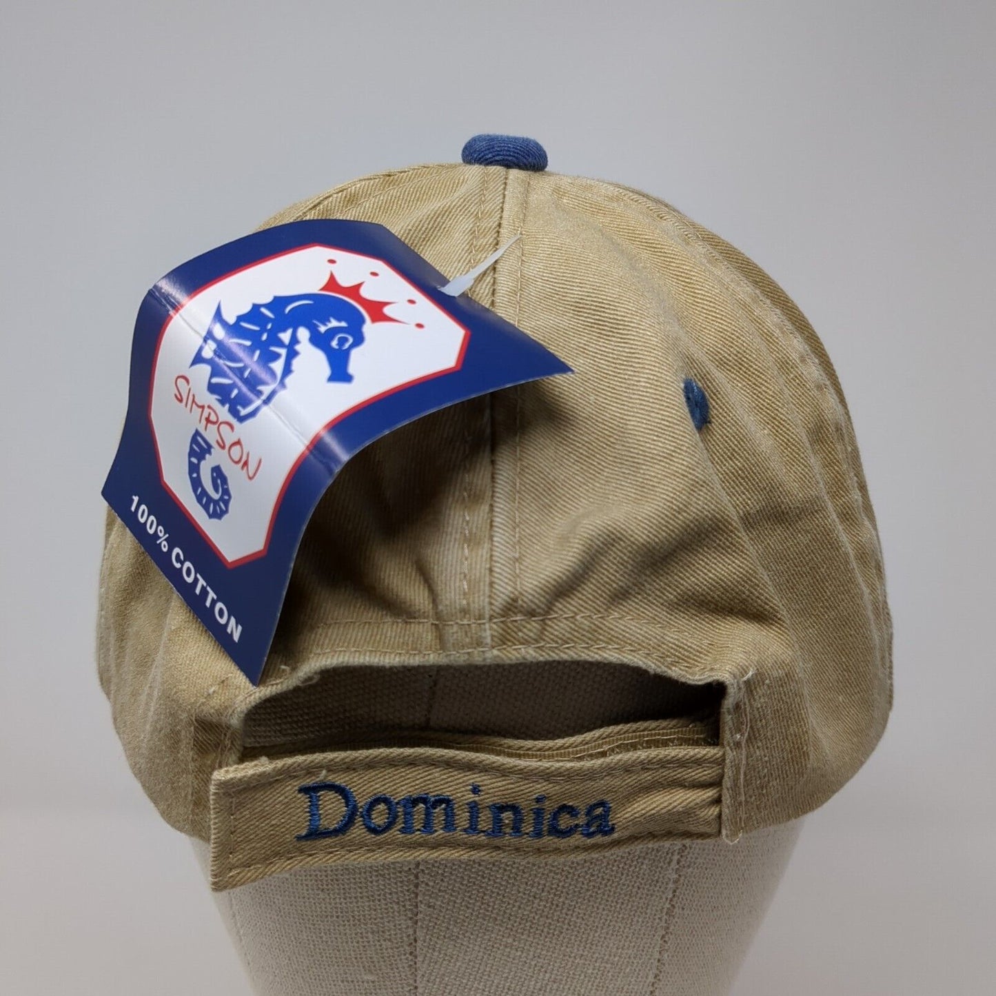 Dominica Palm Trees Strapback Hat Multi OSFA Embroidered Simpson W/Tags