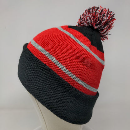 Health Indiana Hoosiers Beanie Hat Multicolor One Size Pom Pom Embroidered Hit