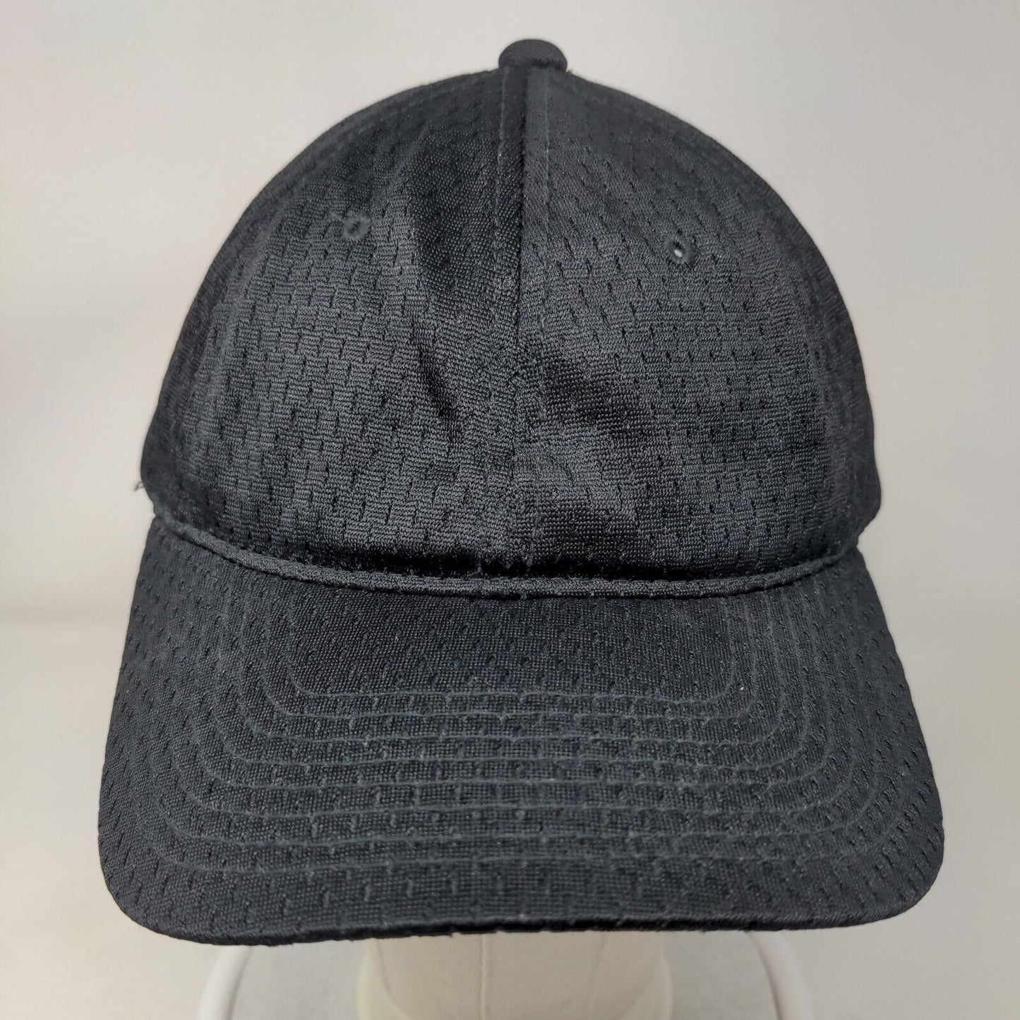 Signatures Snapback Mesh Hat Black OSFM Adjustable Breathable