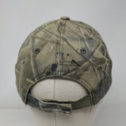 All About The Rack Strapback Hat Camo One Size Embroidered Adjustable
