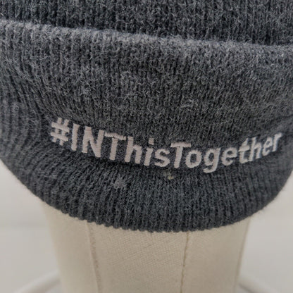 Cap America Men's Knit Beanie Hat Gray IU Health Hospital Embroidered Logo