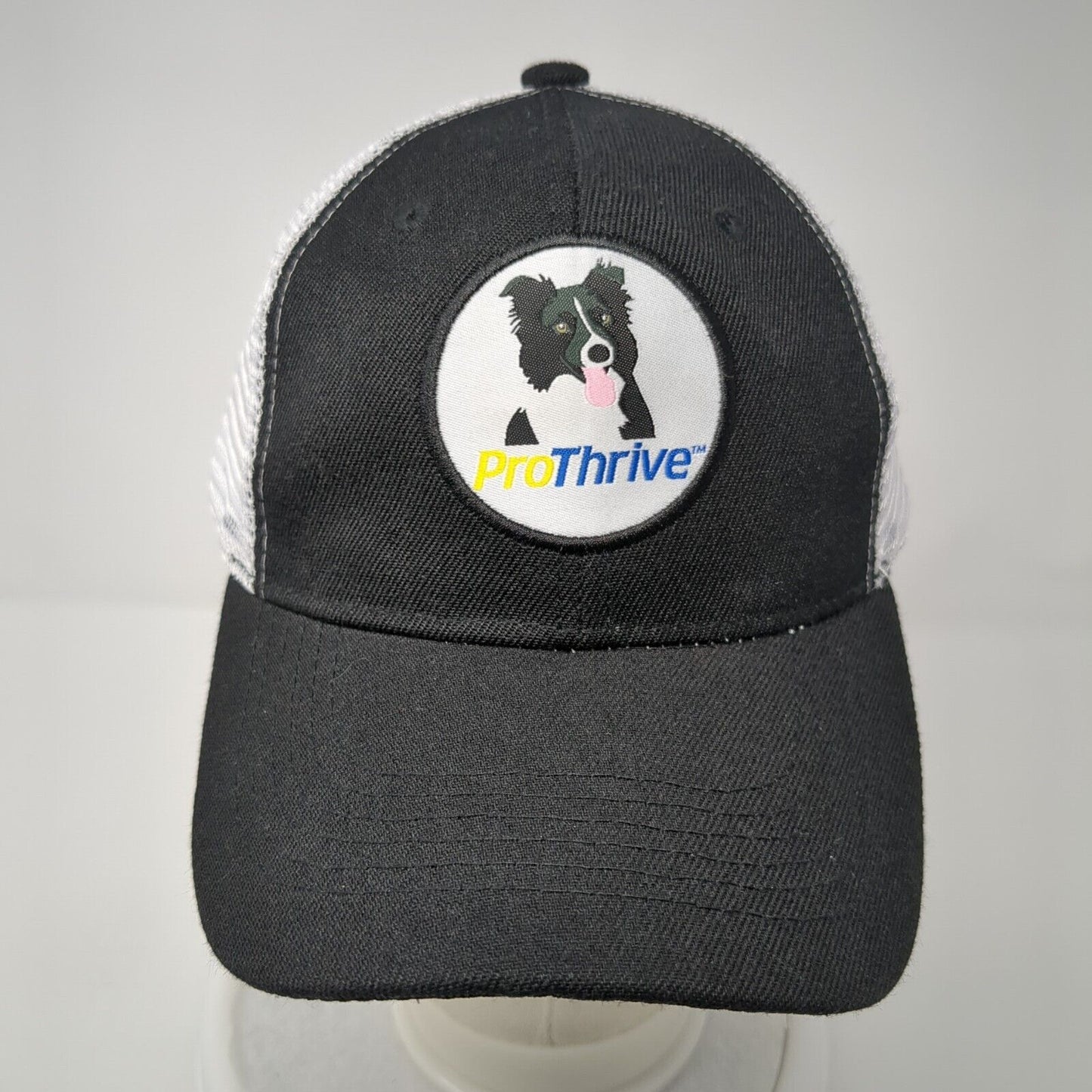 Pro Thrive Snapback Trucker Hat Black One Size Adjustable Mesh Back 6 Panel