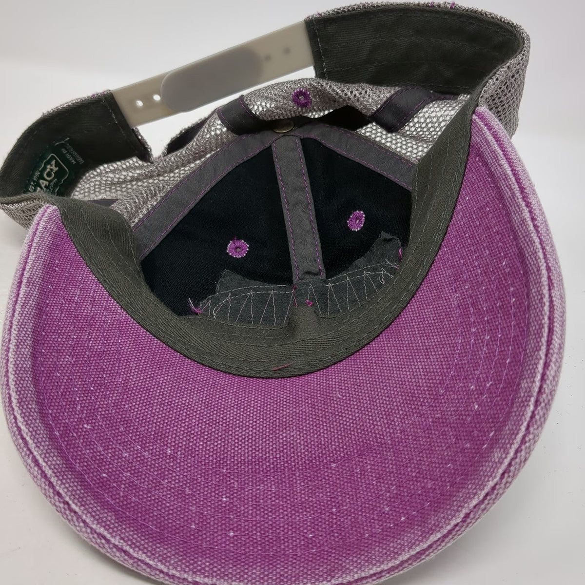 Legacy Trucker Hat Purple Gray Pink OSFM Mesh Snapback Bogus Basin Idaho Resort