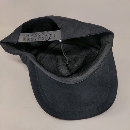 Unbranded Snapback Hat Black One Size Adjustable Bling Rhinestone Studded