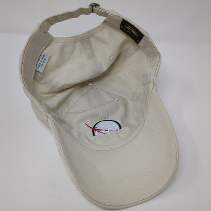 NASA Slideback Hat Tan One Size Adjustable Embroidered Prairie Mountain Cotton