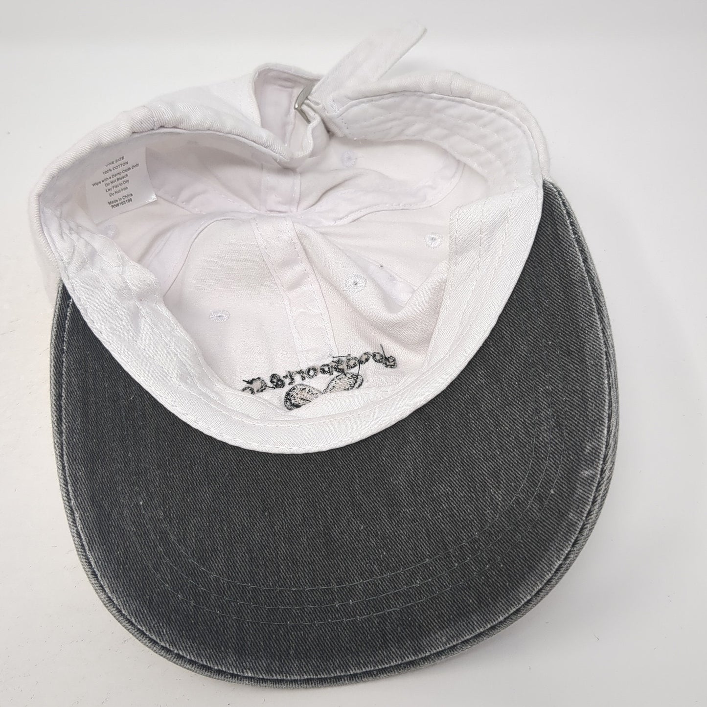 Good Sport & Co. Baseball Cap White One Size Adjustable Embroidered 6 Panel