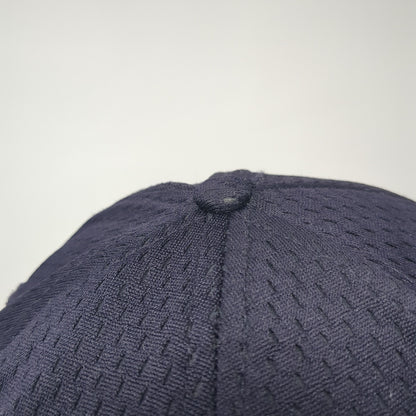 L Lightning Logo Fitted Hat Blue Medium Embroidered Solid Richardson