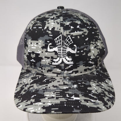 Richardson Snapback Trucker Hat Camo OSFA Embroidered Logo Mesh Back